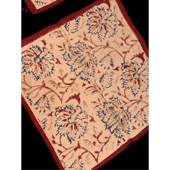 Beautiful World Market Cloths 20" X 30" 100% Cotton Peacock Floral (table place - Picture 9 of 11